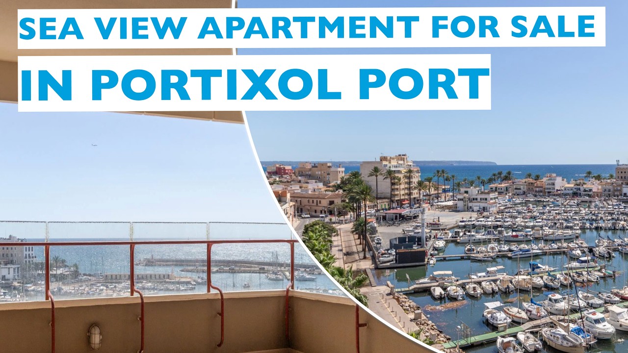 Amplio piso a primera línea de mar con vistas al puerto de Portixol