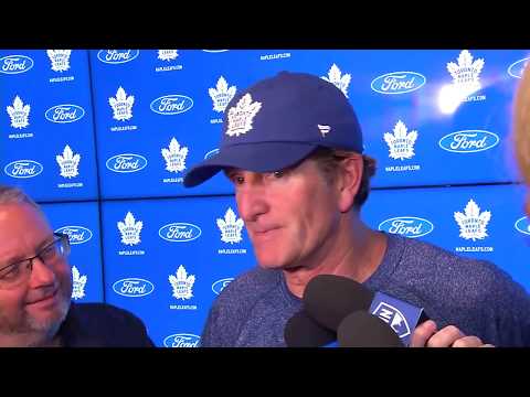Maple Leafs Practice - Mike Babcock - September 30, 2019