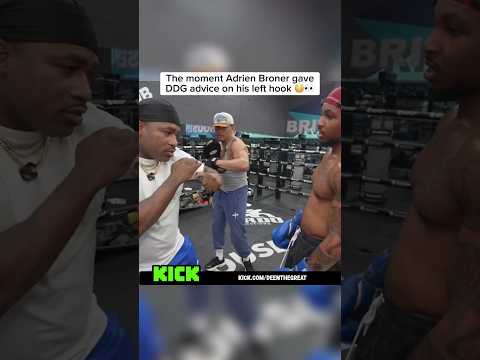 Adrien Broner gave DDG advice on his left hook 😳👀 #deenthegreat #adrienbroner