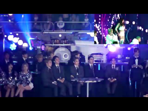 EXO, BTS, AND AOA REACTING TO HYUNA HOW'S THIS