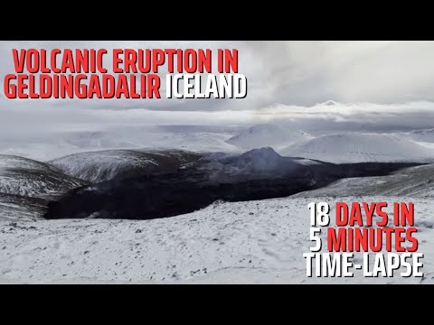 Here's A Mesmerizing Time Lapse Of The Fagradalsfjall Volcano In Iceland Over 18-Days