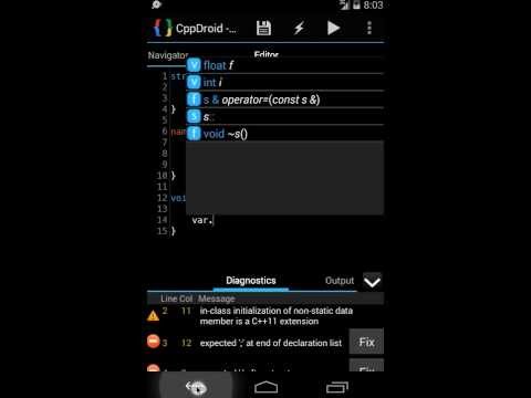 CppDroid - C/C++ IDE Video