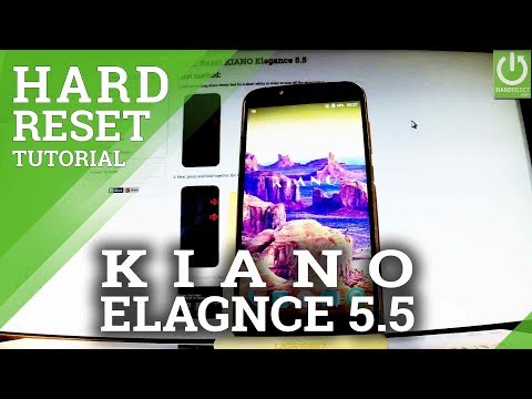 How to Hard Reset KIANO Elegance 5.5 - Restore Settings / Delete Data