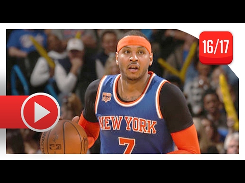 Carmelo Anthony Full Highlights vs Thunder (2017.02.15) - 30 Pts, 19 Pts in 1st Qtr