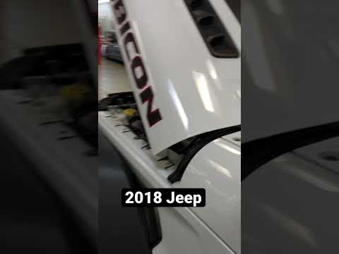 2018 Jeep Wrangler Rubicon 2.0L engine.