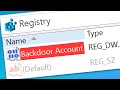 Check Your PC for Hacked Backdoor Accounts