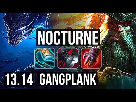 NOCTURNE vs GP (TOP) | Rank 3 Nocturne, 7 solo kills, 900+ games, 1.4M mastery | KR Master | 13.14