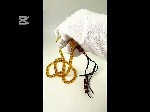 قوافل سبحة كهرمان بلطيقي طبيعي محشر من النوادر Namb0229