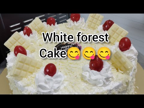 🤍 white forest cake 🤤😋😋