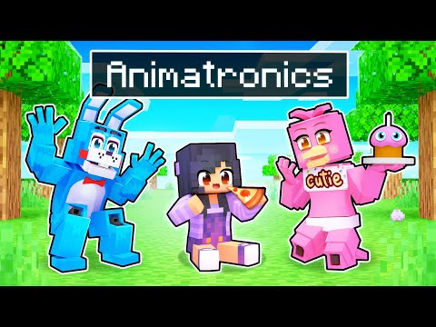 Aphmau - Adopted By ANIMATRONICS In Minecraft!