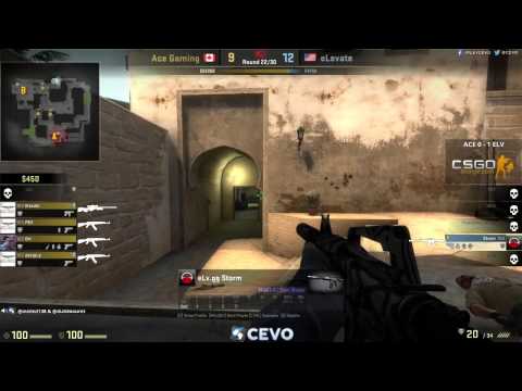 Ace Gaming MSI vs eLevate Game 2 (CEVO-P CS:GO Season 7) - Misled & Dust