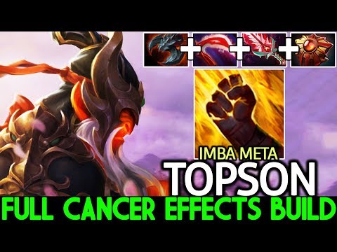 TOPSON [Ember Spirit] Full Cancer Effects Build Imba Sleight of Fist 7.22 Dota 2
