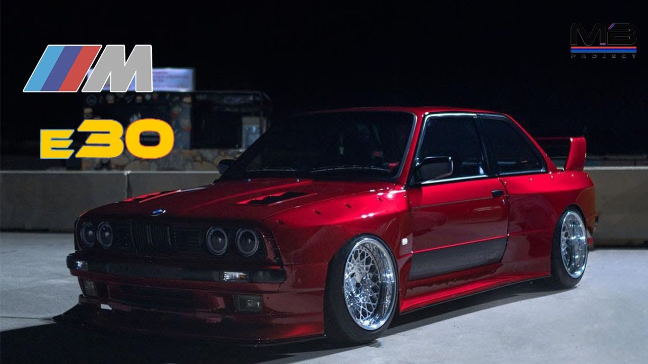 2025 The Ultimate BMW E30 Makeover – "Bagged and Bold in Metallic Red" | #carmodification