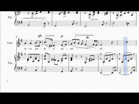 Intorno all'idol mio - Karaoke (instrumental accompaniment w/ lyrics)