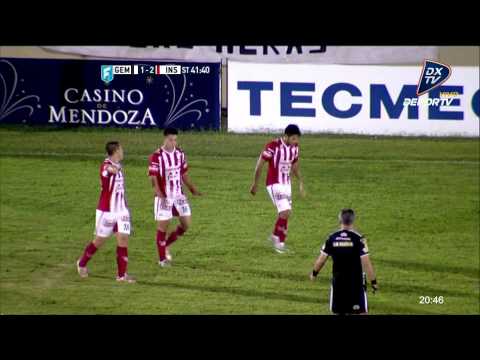 Gol de Guerreiro. Gimnasia (Mza) 1 - Instituto (Cba) 2 | B Nacional 2015 - Fecha 3