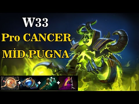 W33 [PUGNA] Pro CANCER MİD Game Play Dota2