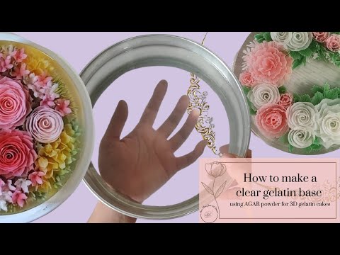 Step-by-Step Guide: Creating a Crystal Clear Gelatin Base for Stunning 3D Gelatin Cakes (Vegetarian)
