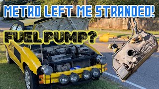 Chevy (Geo) Metro Build Part 6 | Dropping The Fuel Tank To Replace Fuel Pump