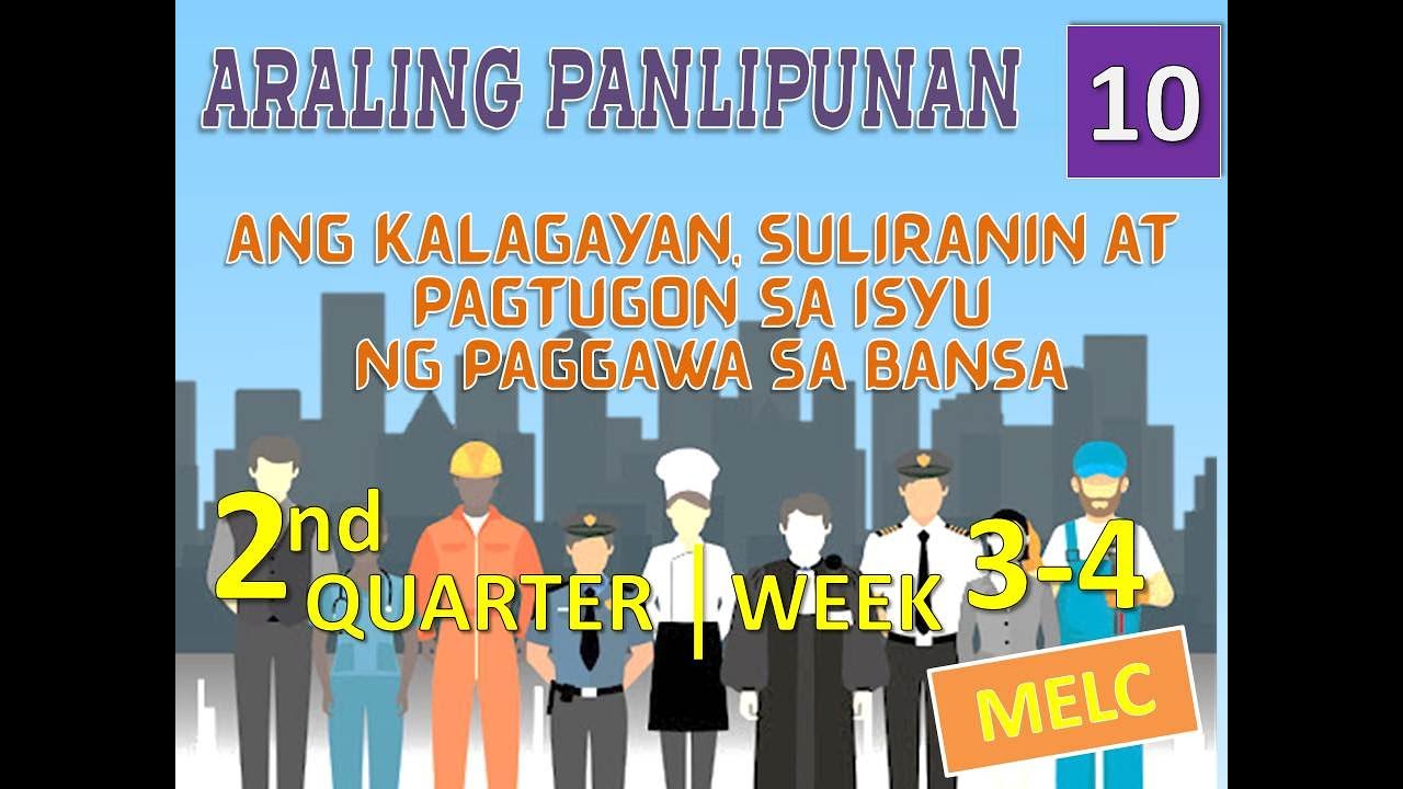 AP 10 2ND QUARTER-WEEK 3-4: ANG KALAGAYAN, SULIRANIN AT PAGTUGON SA ISYU NG PAGGAWA SA BANSA