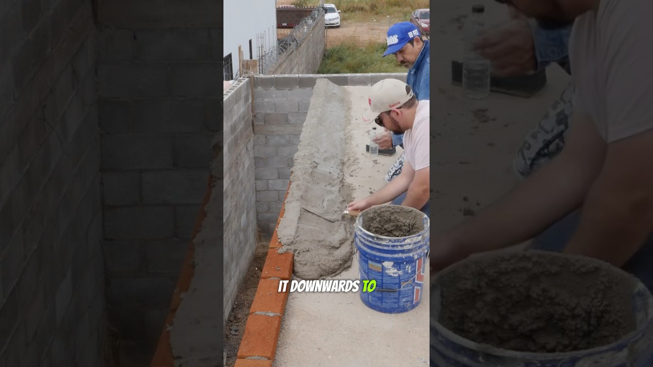 Preparing Our Concrete Roof for a Rainwater Catchment System - Mexico Dream Home Update #mexico