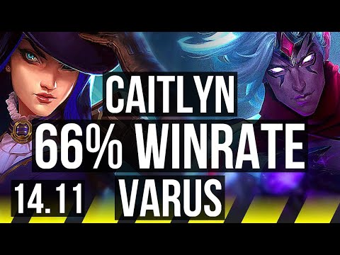 CAITLYN & Neeko vs VARUS & Alistar (ADC) | Quadra, 66% winrate, Godlike, 8/3/7 | KR Master | 14.11