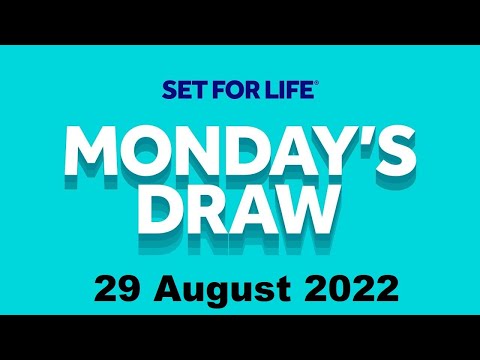 Set for life Monday Draw from 29/08/2022|The National Lottery  draw of Aug 29, 2022
