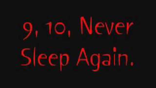 1, 2, Freddy's Coming For You..  Lyrics