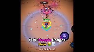 Meeple Gadget Now Vs Then.. ☠️🔥 #brawlstars #supercell #edit #capcut