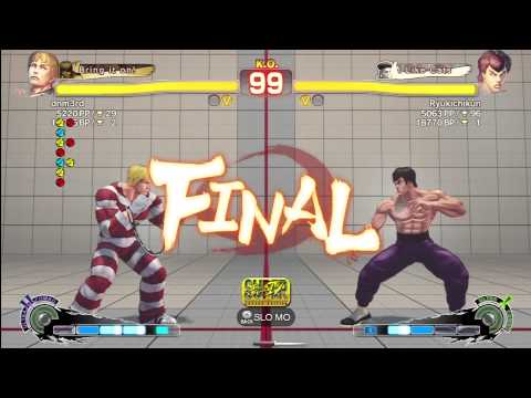 Super Street Fighter IV AE - dnm3rd (Cody) Vs Ryukichikun (FeiLong)