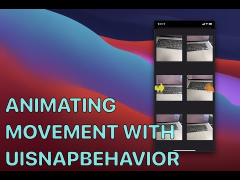 Using UIDynamicAnimator and UISnapBehavior - Collage Part 4