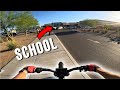 TAKING MY ERIDE PRO E BIKE TO THE LAST DAY OF SCHOOL