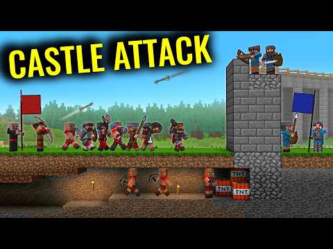 Epic Battle for Castle in MINECRAFT