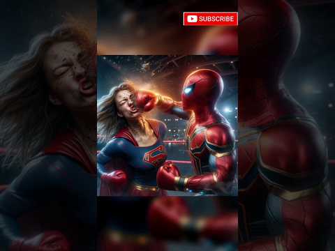 Spiderman vs Supergirl 😱💥🥺(revenge for his dad 🥺)#marvel #avengers #dc #shorts #trending