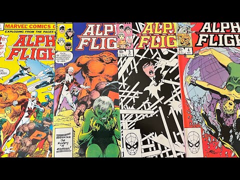 Alpha Flight 1-4 original series by John Byrne and Marvel Comics