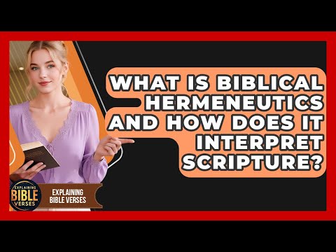 What Is Biblical Hermeneutics And How Does It Interpret Scripture? - Explaining Bible Verses
