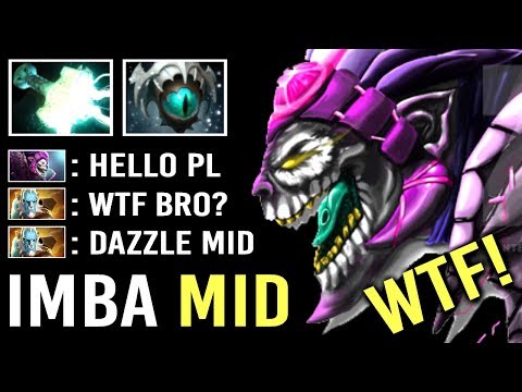 EPIC Machine Gun Dazzle Mid Delete Phantom Cancer Super Slow Skadi Build Crazy Gameplay WTF Dota 2