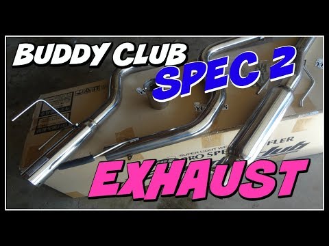 BUDDY CLUB SPEC2 EXHAUST CIVIC EG EK B-SERIES UNBOXING