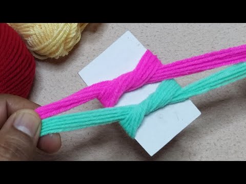 2 Superb Woolen Yarn Flower making ideas with Paper | Easy Sewing Hack