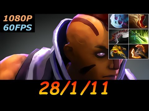 Dota 2 Anti-Mage Pro 28/1/11 (Kills/Deaths/Assists) Top MMR 837 GPM Ranked Full Gameplay