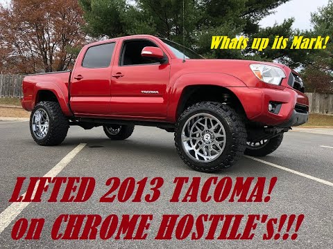 💥 LIFTED 2013 Toyota Tacoma SR5 on 20x12 chrome HOSTILE Sprockets!!
