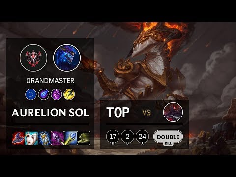 Aurelion Sol Top vs Sion - EUW Grandmaster Patch 10.3