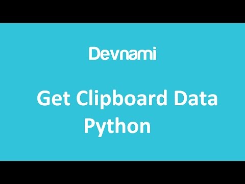 Get Clipboard Data in Python
