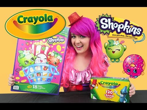 Coloring GIANT Shopkins Crayola Coloring Page | COLOR WITH KiMMi THE CLOWN Video