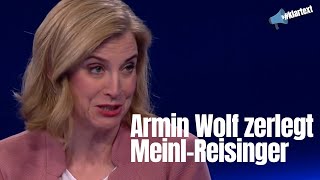 Armin Wolf zerlegt Meinl-Reisinger