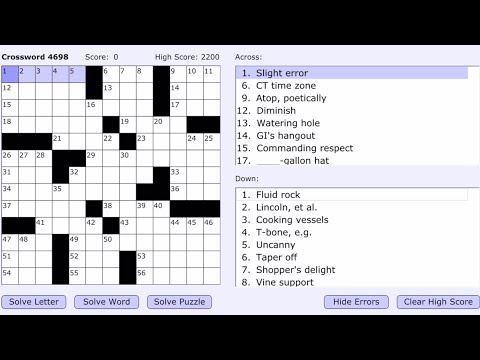 Boatload Crossword 4698