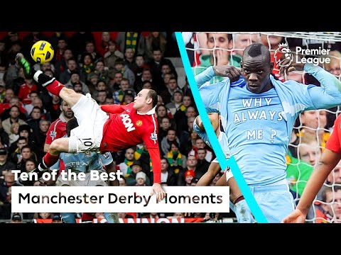 10 BEST Man City vs Manchester United Moments | Premier League