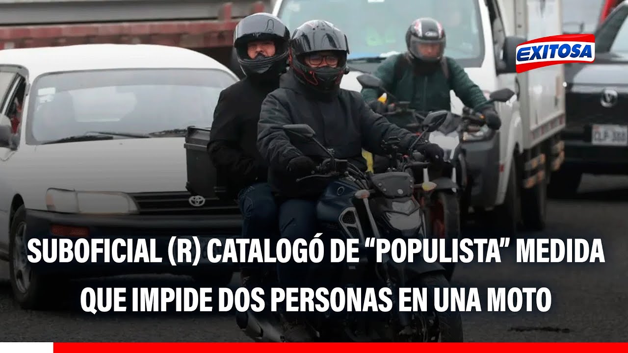 🔴🔵José Antonio Palacios critica que dos personas no puedan ir en una moto: "Es una medida populista"