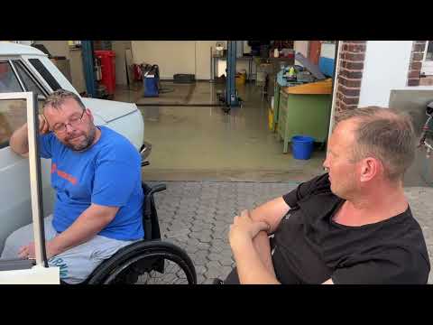 Die Wartburgschrauber Wartburg 353 Behindertengerecht mit Handbedienung Teil 4 Tobias zu Besuch!