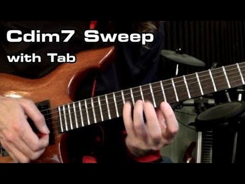 Diminished 7th Sweep Arpeggio with Tab - Dan Mumm - Free Lesson