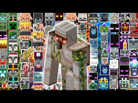 IRON GOLEM VS ALL MOBS (ALL BOSSES+DLC INCLUDED) | MINECRAFT DUNGEONS